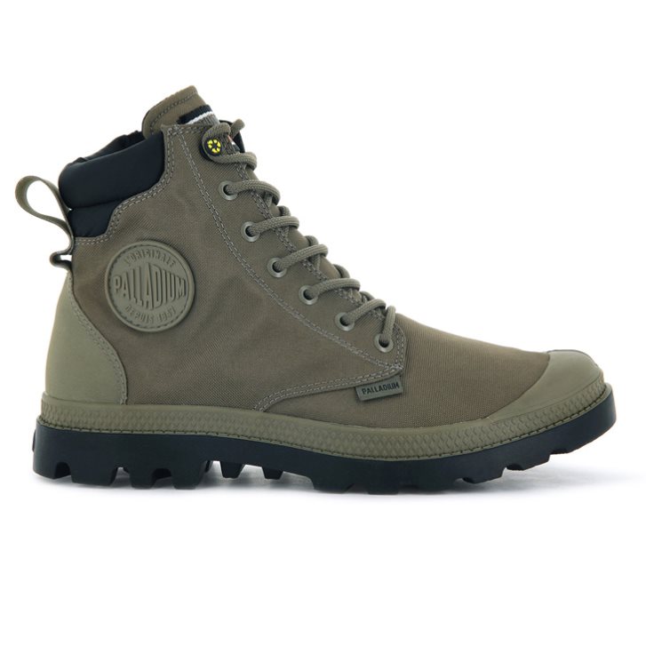 Dámské Boty Palladium Pampa SC Recycle WP+N Olivy Zelené | CZ TZU-97L